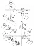 PISTON ET VILEBREQUIN WIDETRAK GT 0972061 AND EUROPEAN WIDETRAK GT E972061 (4938173817C007)