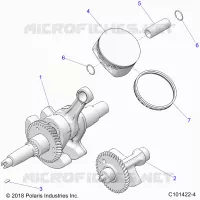 ENGINE, VILEBREQUIN, PISTON AND BALANCE SHAFT