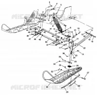 SUSPENSION AVANT AND SKI WIDETRAK LX 0982065 AND EUROPEAN WIDETRAK LX E9820 (4943884388B001)