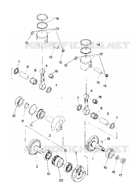 PISTON AND VILEBREQUIN TRAIL UPDATED 10/88 (4915441544025A)
