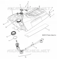 SYSTÈME D'ALIMENTATION, CARBURANT TANK ASM.