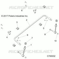 SUSPENSION AVANT STABILIZER BAR- R19RRE99F1/FC/SC1/SCC/SFC/F1/SJ1/PCC/PFC (C700032)
