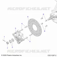 SUSPENSION AVANT HUB AND BRAKE DISC
