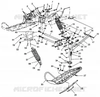 SUSPENSION AVANT AND SKI CLASSIC TOURING 0963365 AND EUROPEAN CLASSIC TOURI (4933623362B002)
