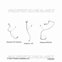 ELECTRICITE, GPS HARNESS AND ANTENNA