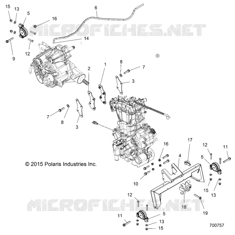 ENGINE, ENGINE AND SUPPORT TRANSMISSION