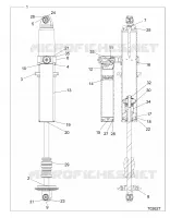 SUSPENSION ARRIERE SHOCK INTERNALS-  Z21PAE92AE/AN/BE/BN (C700165-2)