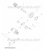 DRIVE TRAIN, BARILLET DE SELECTION