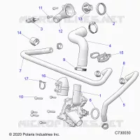 MOTEUR, WATERPUMP AND BYPASS
