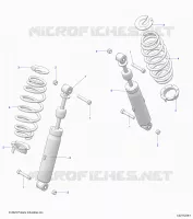 SUSPENSION ARRIERE SHOCK AND MOUNTING