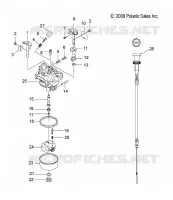 MOTEUR, CARBURATEUR AND CHOKE CABLE