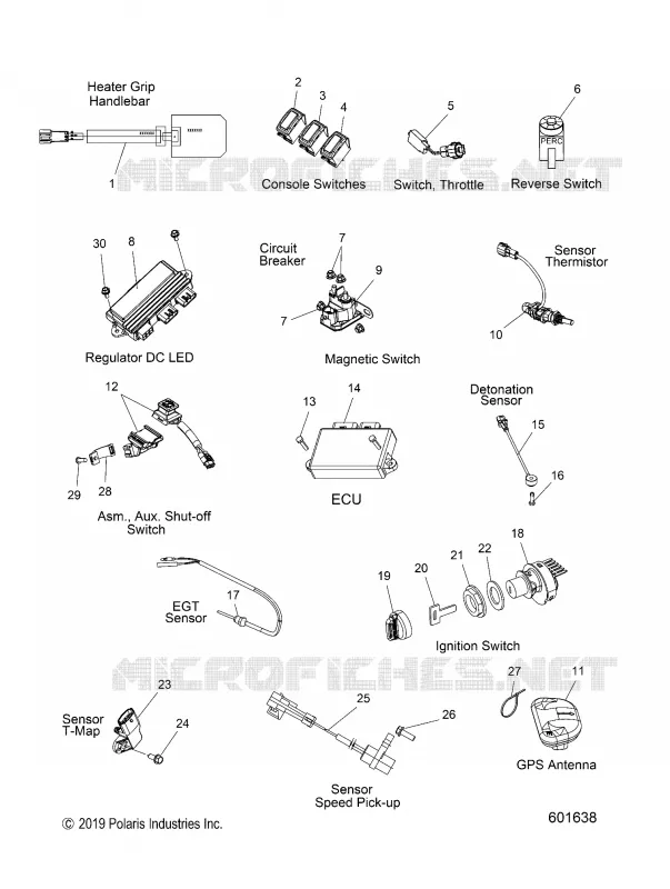 ELECTRICITE, SWITCHES, SENSORS AND COMPONENTS