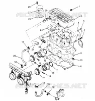 CYLINDRE  500 EFI 0952774, EFI SKS 0952574,   EFI SKS PT 0952974, (4929052905C011)