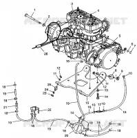 SUPPORT MOTEUR 700 RMK 0970966, 700 SKS 0970566  and EUROPEAN 700 SKS E970 (4938573857C003)