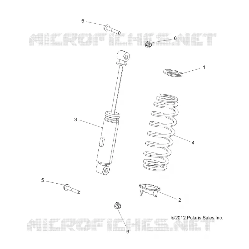 SUSPENSION, AMORTISSEUR AVANT