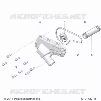 MOTEUR, WATERPUMP IMPELLER AND COVER