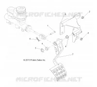 BRAKES, PEDAL AND MAITRE CYLINDRE MOUNTING
