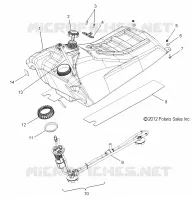SYSTÈME D'ALIMENTATION, CARBURANT TANK ASM.