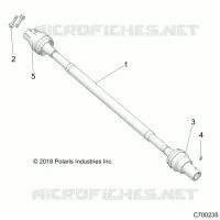 SYSTEME DE TRANSMISSION, REAR PROP SHAFT