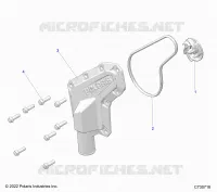 MOTEUR, WATERPUMP IMPELLER AND COVER