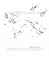CHASSIS, PROTECTION D'EMBRAYAGE AND REPOSE PIEDS