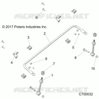 SUSPENSION, FRONT BARRE STABILISATRICE