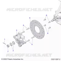 SUSPENSION AVANT HUB AND BRAKE DISC