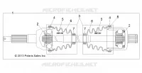 DRIVE TRAIN, TRANSMISSION ARRIERE SHAFT