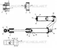 AMORTISSEUR FOX, GAS, RESEVOIR Scrambler 400L W97BC38C (4939893989C012)