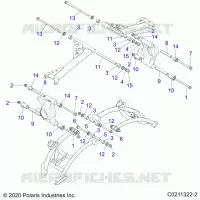 SUSPENSION ARRIERE CONTROL ARM MOUNTING