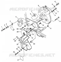 SUPPORT PONT ET FREIN Sport 400L W97BA38C and Trail Blazer W97BA25C (4940124012C001)