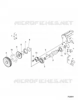 ENGINE, CARBURANT CAMSHAFT AND GOVERNOR SHAFT