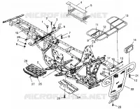 PARE CHOCS / PORTE PAQUET MOUNTING BIG BOSS 6X6 400L W97AE38A (4940814081A007)