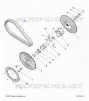 SYSTÃˆME DE TRANSMISSION, SECONDARY CLUTCH
