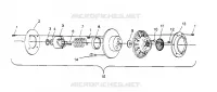 EMBRAYAGE DE TRANSMISSION ASSEMBLY  500 EFI 0952774, EFI SKS 0952574,   EFI SKS PT 0952 (4929052905C004)