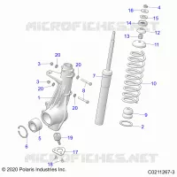 SUSPENSION, JAMBE DE FORCE AVANT