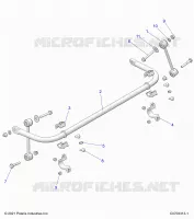 SUSPENSION, BARRE STABILISATRICE, REAR
