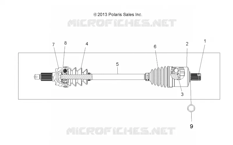 SYSTÈME DE TRANSMISSION, DRIVE SHAFT, FRONT (TO 2/15/16)