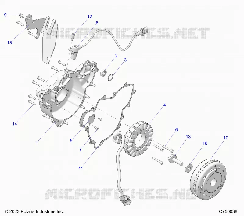 ENGINE, STATOR AND FLYROUE