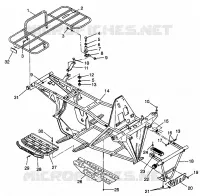 SUPPORT PARE CHOCS / PORTE PAQUET TRAIL BOSS W98AA25C (4945314531A007)