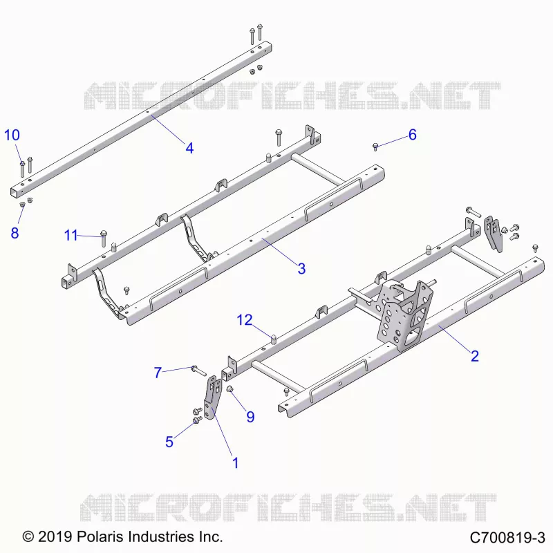 CHASSIS, SIEGE SUPPORTS- G21GMH99AL/BL (C700819-3)