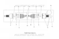 DRIVE TRAIN, DRIVE ARBRE DE TRANSMISSION ARRIERE