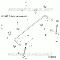 SUSPENSION, FRONT BARRE STABILISATRICE