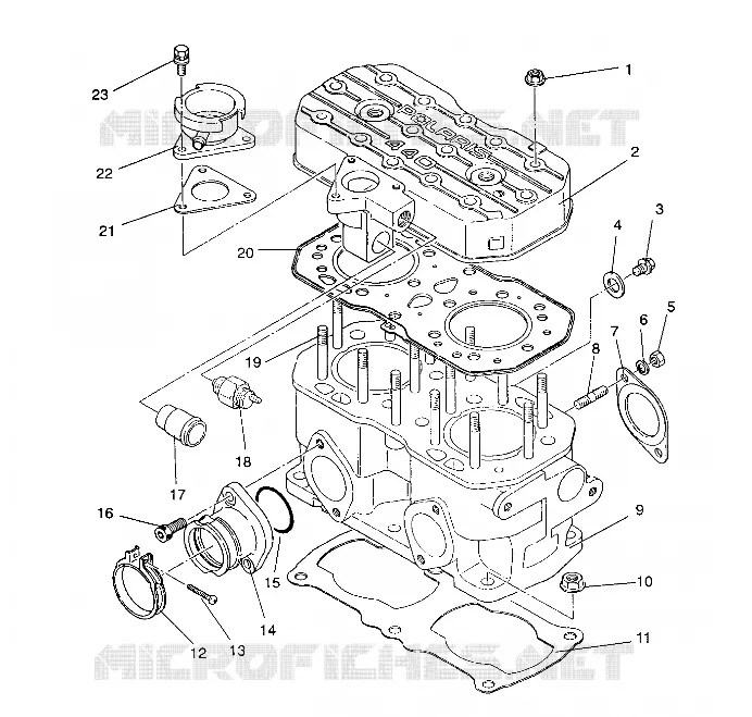 CYLINDRE 440 XCR / 0931760 (4923022302030A)