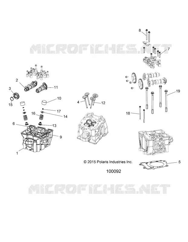 ENGINE, CULASSE, CAMS AND VALVES
