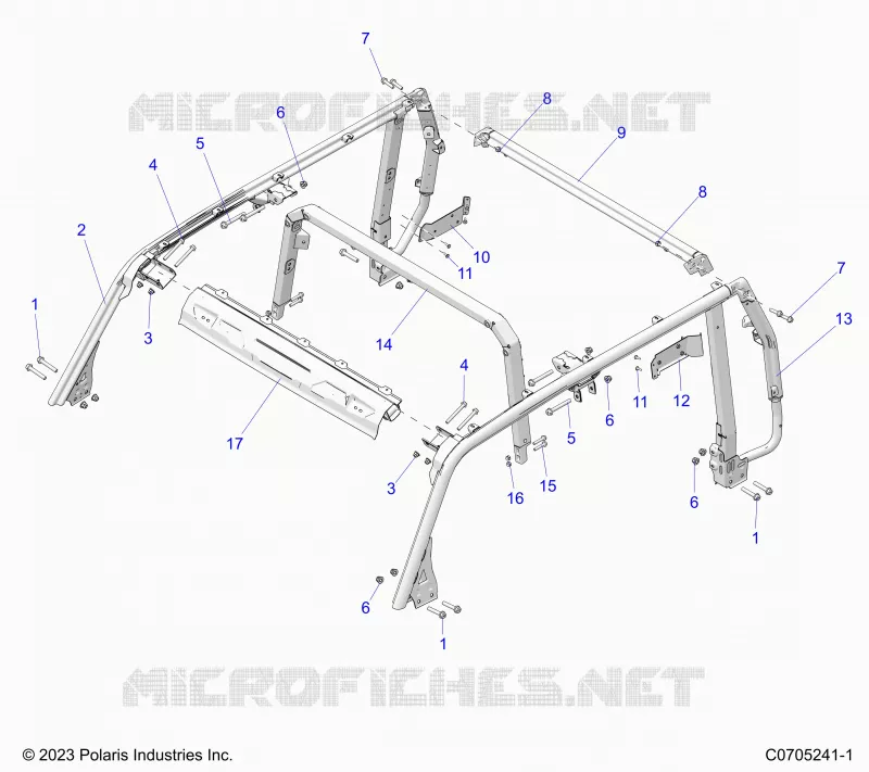 CHASSIS, ROLLOVER PROTECTION 5P