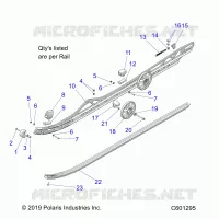 SUSPENSION, FIXATION RAIL