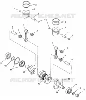 PISTON ET VILEBREQUIN LITE 0973433 AND LITE DELUXE 0973431 (4938273827C005)