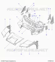 CAPOT, LINER, FRONT FENDERS, A PILLARS