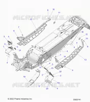 CHASSIS, PROTECTION D'EMBRAYAGE, FOOTRESTS, AND RUNNINGBOARDS